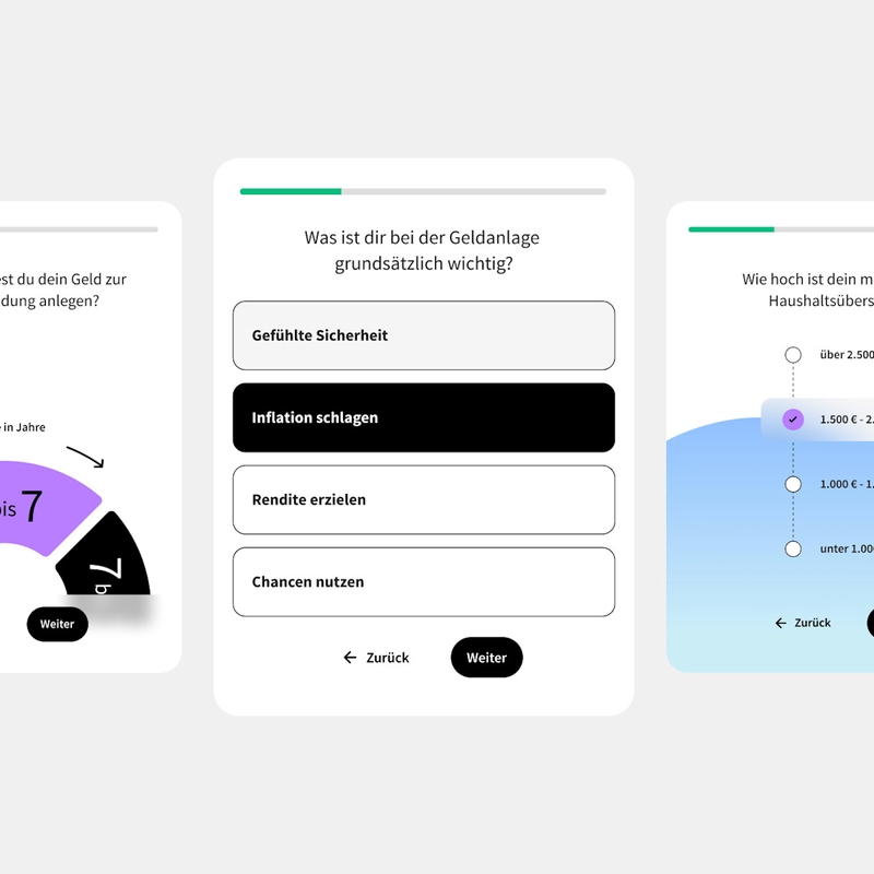 Anlageassistent Screenshot